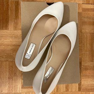 INC SIZE 12 White Pumps, 3 inch heels